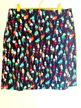 Talbots Colorful Buoy Skirt 10 Petite NEW